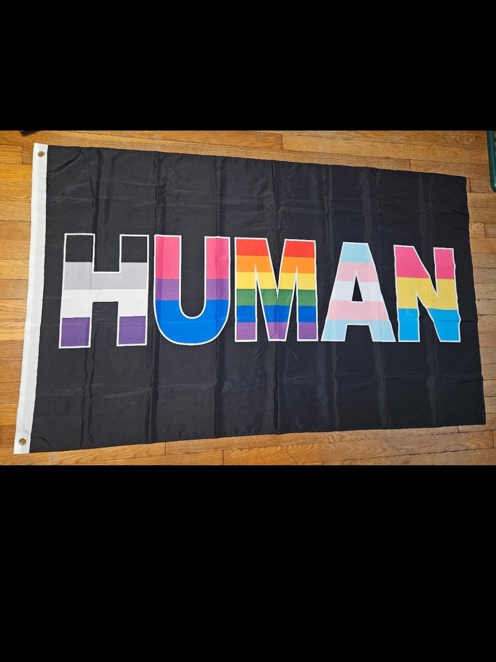 Spencers Human flag LGBTQ Pride Tapestry 3x5 NWOT FREE SHIPPING